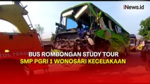 Bus Rombongan Study Tour SMP PGRI 1 Wonosari Tabrak Truk di Tol Jombang, 2 Tewas