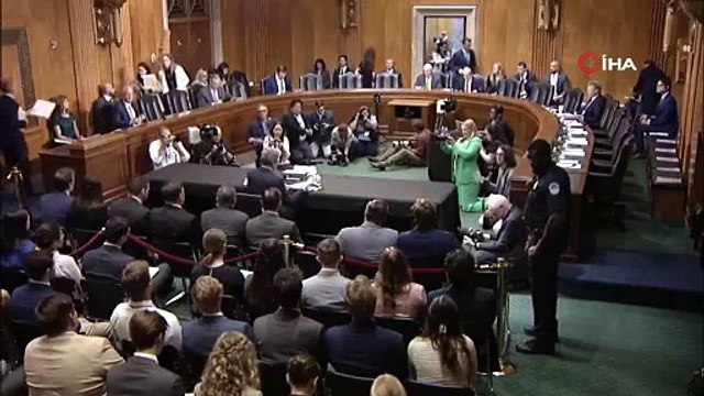 ABD Dışişleri Bakanı Blinken Senato’ya ifade verdiği sırada protesto edildi: Soykırım bakanı