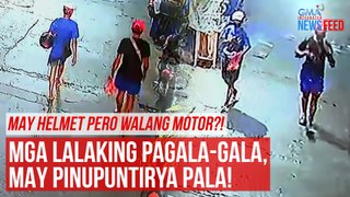 May helmet pero walang motor?! Mga lalaking pagala-gala, may pinupuntirya pala!