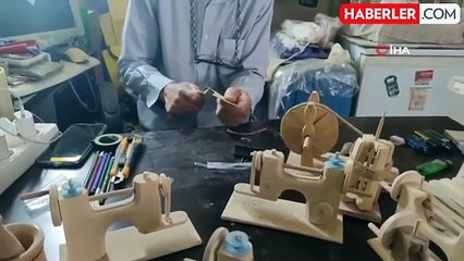 Emekli öğretmen nostalji ürünleri yapıyor
