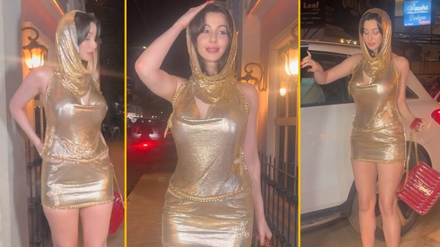 Golden Girl Giorgia Andriani Dazzles In A Shimmery HOT Dress On Her B'DAY!