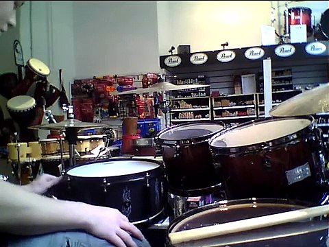 Pearl 6.5x13 8-Lugged Joey ''#1'' Jordison Signature JJ1365 Black Coated Steel Metal Snare Drum (Jun 7, 2011) [NewcastledrumCoUkCentre-Newcastle Drum Centre]