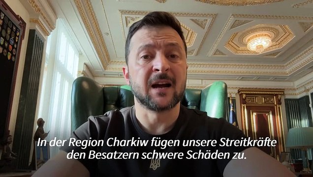 Ukraine: Selenskyj spricht von greifbaren Ergebnissen in Charkiw