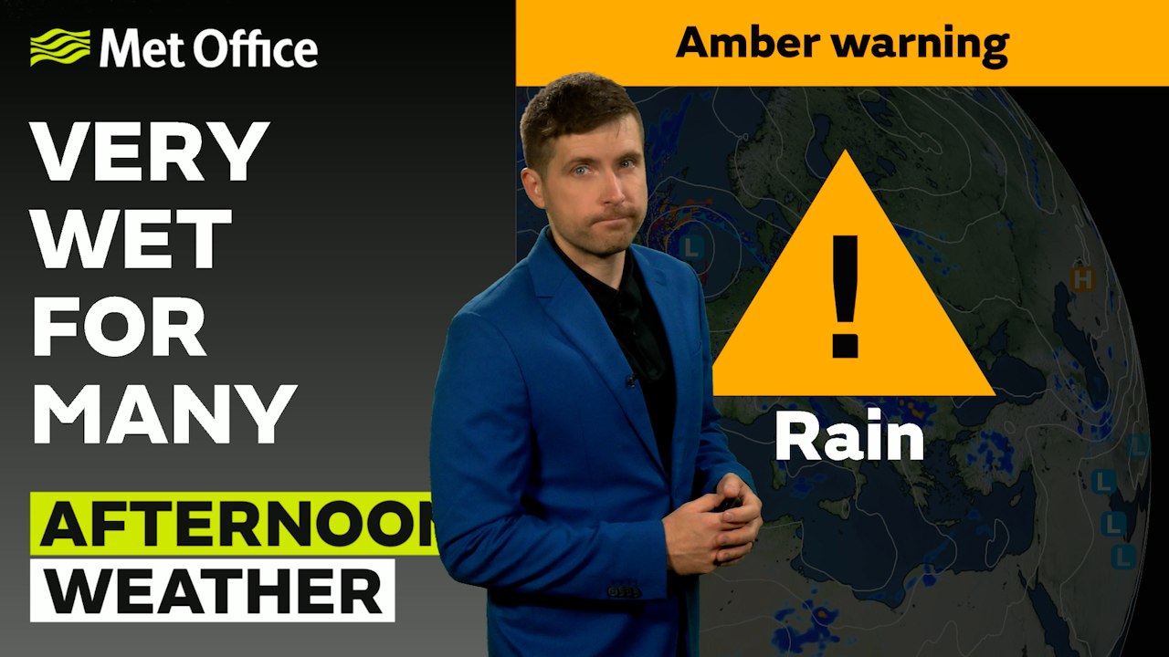 Met Office Afternoon Weather Forecast 22/05/24- Multiple Warnings Issued