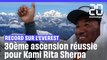 L'alpiniste népalais Kami Rita Sherpa gravit l'Everest pour la 30ème fois, un record mondial