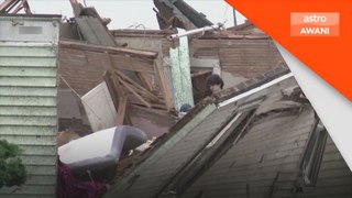Bangunan, rumah musnah akibat ribut kuat di Iowa