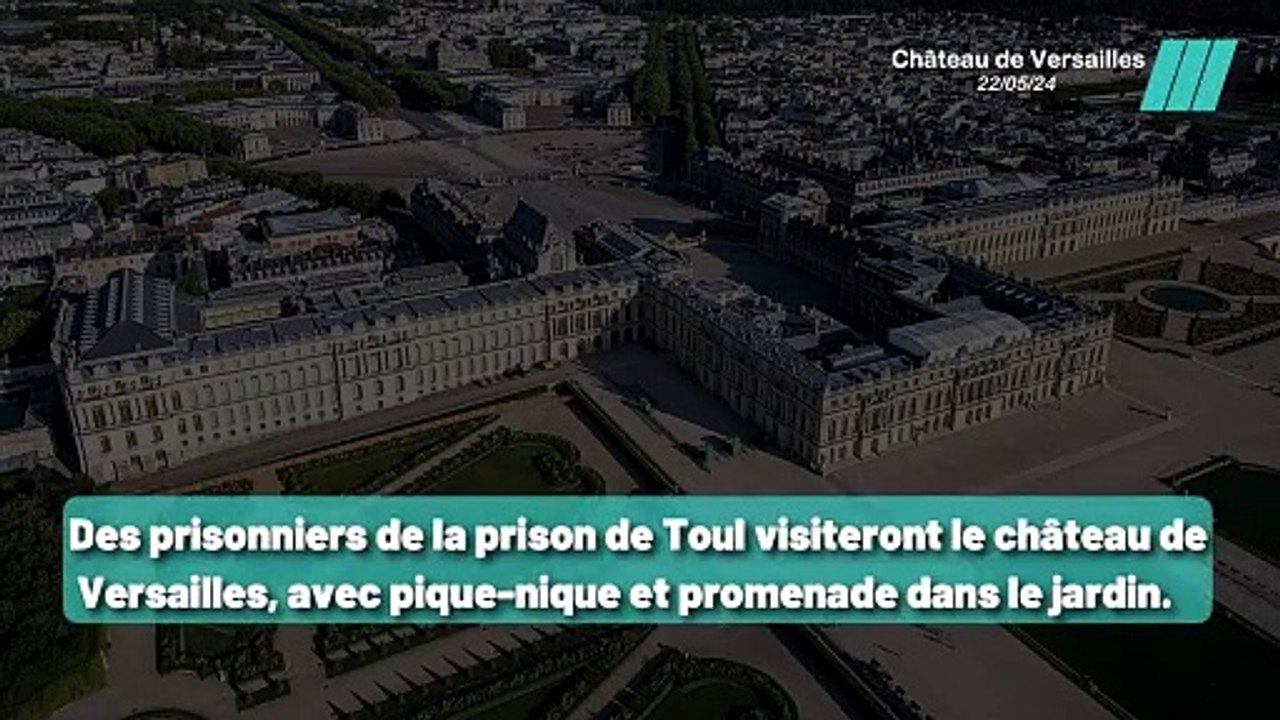 Détenus condamnés à de longues peines visitent le château de Versailles