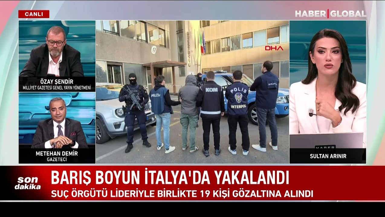 Kırmızı bültenle aranan Barış Boyun İtalya'da yakalandı
