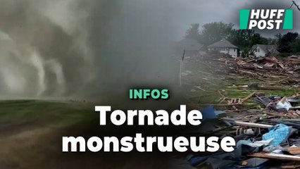 Les images terrifiantes de la tornade monstre qui a détruit une ville dans l’Iowa