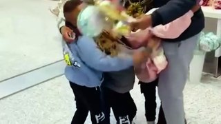 Toddlers' Hilarious & Heartwarming Reunion at Airport