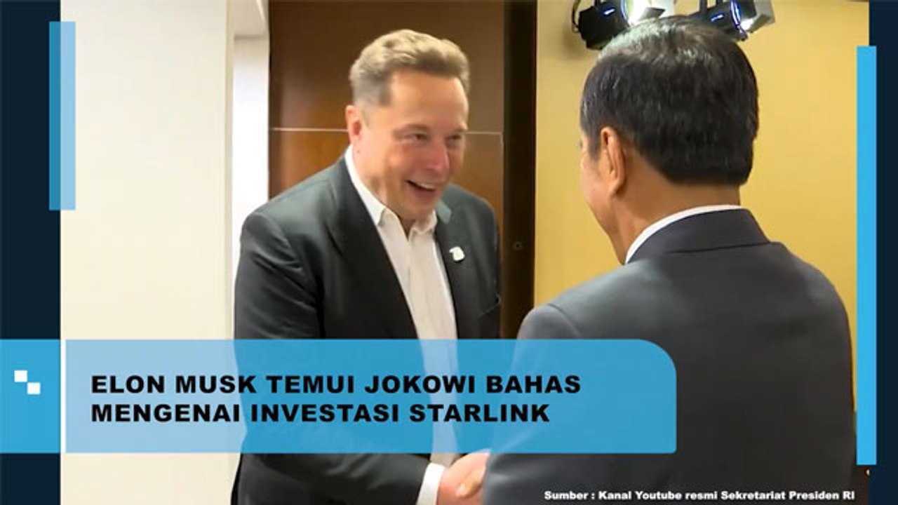 Momen Presiden  Jokowi Bertemu dengan Elon Musk