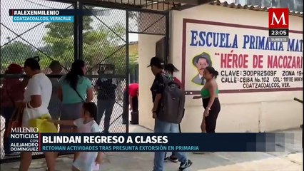 Operativo de seguridad en Coatzacoalcos por presunta extorsión en escuela primaria
