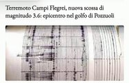 Terremoto Campi Flegrei, nuova scossa di magnitudo 3.6: epicentro nel golfo di Pozzuoli