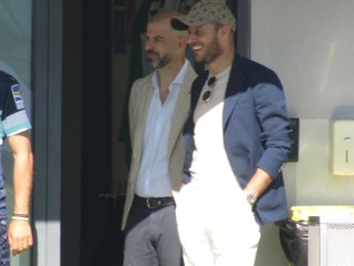 Manu Fajardo y Joaquin, en el entrenamiento