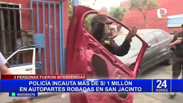 San Jacinto: PNP incauta autopartes valorizadas en más de S/ 1 millón