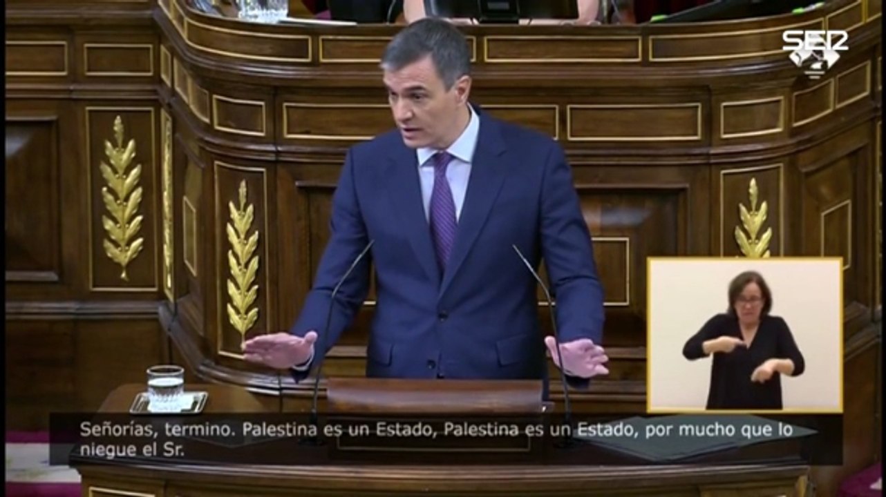 Sánchez, a Aznar: "Palestina es un Estado, por mucho que él lo niegue. En cambio, sí vio lo que nadie más descubrió: las armas de destrucción masiva en Irak"