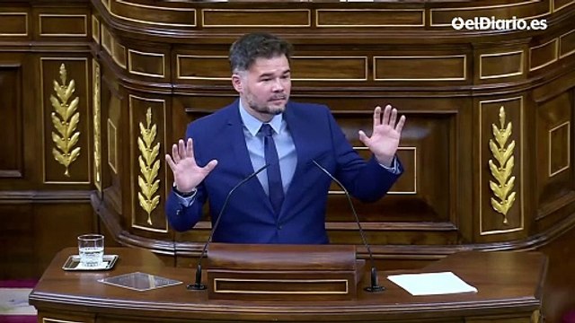 Rufián pide a la izquierda hacer autocrítica: Hoy la izquierda es el límite al aire acondicionado y la derecha es una terraza de bar