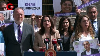 DEM Partililer Kobani Davası’nda verilen cezaları TBMM'den Adalet Bakanlığı'na yürüyerek protesto etti