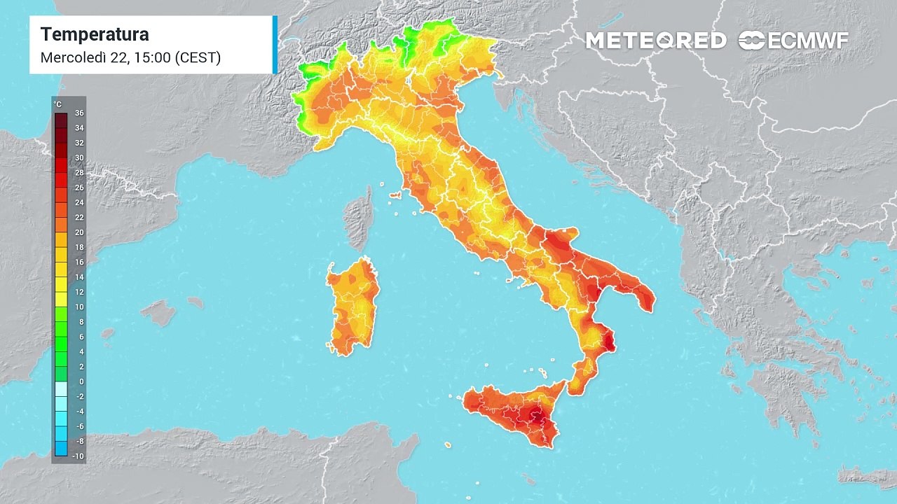 Mappa delle temperature
