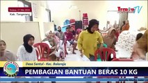 Ratusan Warga Desa Sentul - Balaraja Terima Bantuan Beras 10 Kg