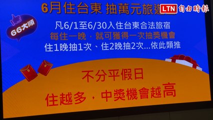 銜接中央補助空窗期 台東自推旅遊獎勵金最高6.6萬