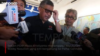 Hasto PDIP Buka Suara soal Bobby Nasution yang Gabung Gerindra