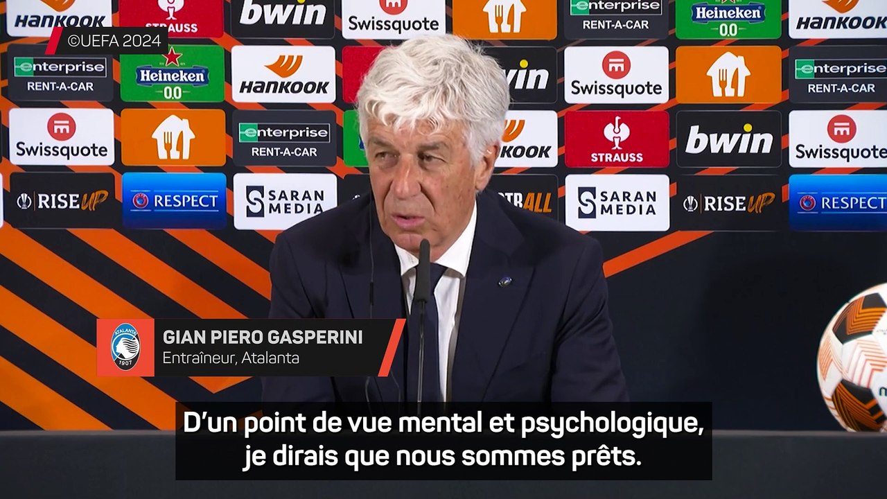 Gasperini se dit prêt mais regrette l'absence de Marten de Roon