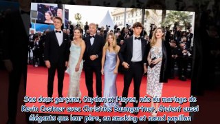 Cannes 2024  Kevin Costner et ses enfants, sublime réunion de famille au sommet des marches
