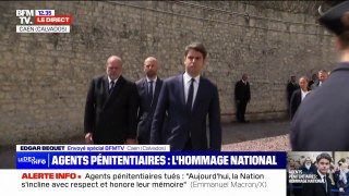 La cérémonie d'hommage aux deux agents pénitentiaires tués commence à la maison d'arrêt de Caen