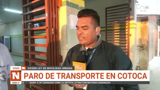 PARO DE TRANSPORTE EN COTOCA