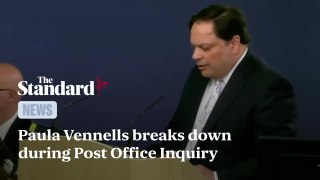 Paula Vennells breaks down during Post Office inquiry