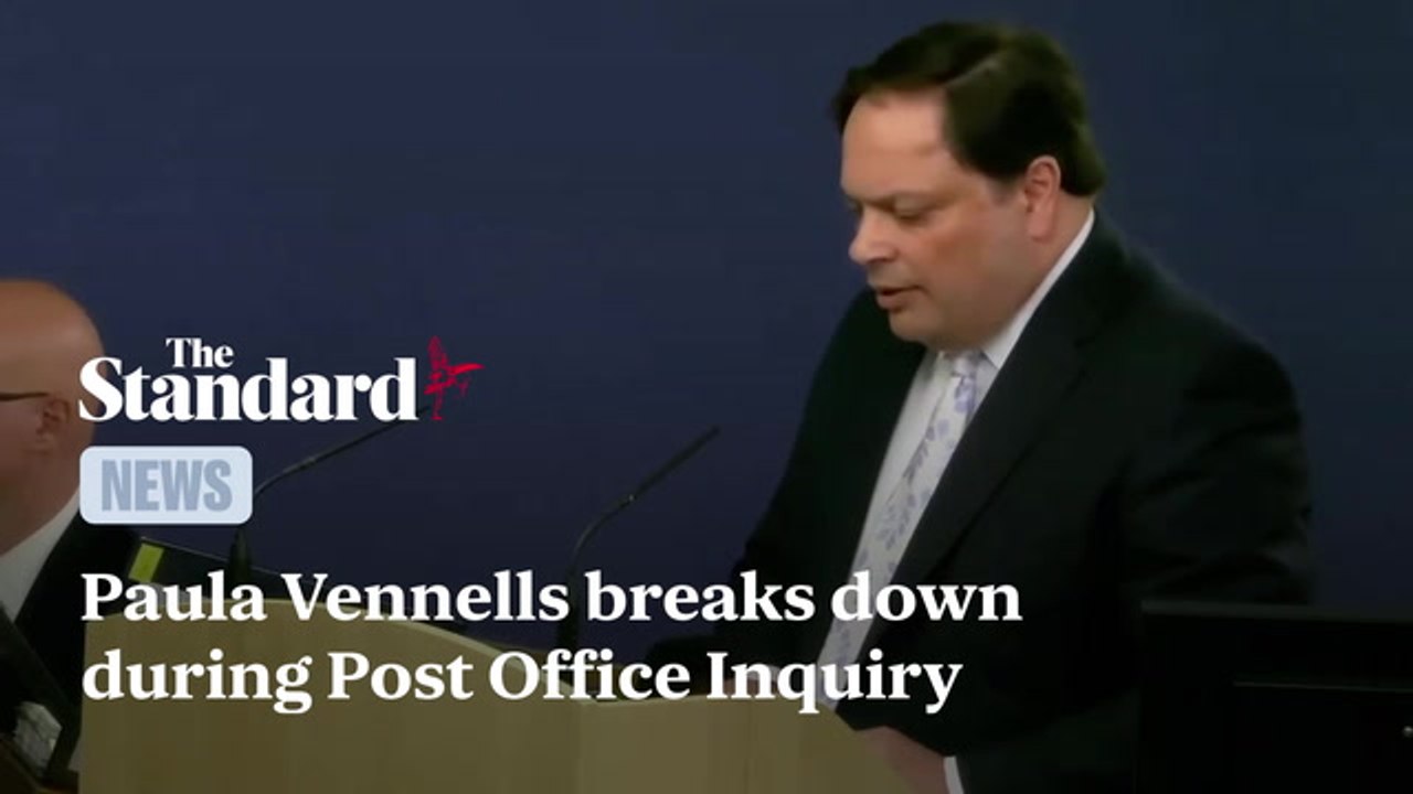 Paula Vennells breaks down during Post Office inquiry