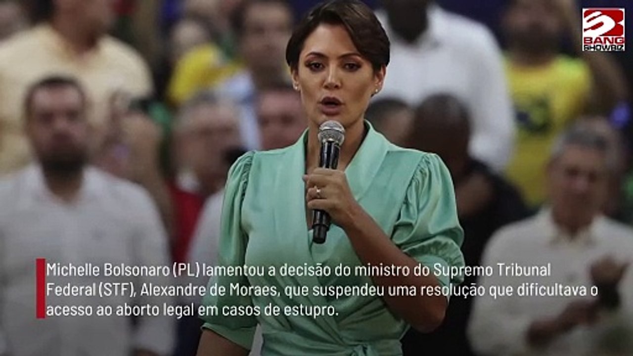 Michelle critica decisão de Moraes que facilita acesso a aborto legal: 'Livrai-nos de todo o mal'