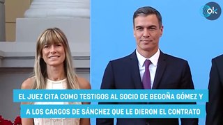 El juez cita como testigos al socio de Begoña Gómez y a los cargos de Sánchez que le dieron el contrato