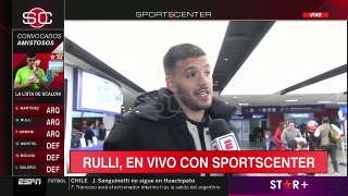 Gerónimo Rulli al llegar a Argentina después de la Premier: 