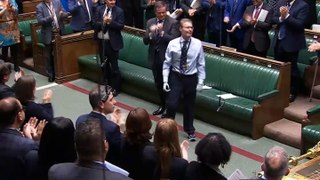 Watch: Tory MP who lost all four limbs to sepsis receives standing ovation as he returns to Commons