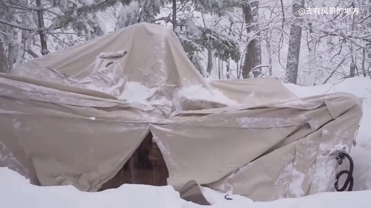 Embrace the Chill: Camping in Winter Wonderland & Embracing Nature's Beauty! ❄️️ #SnowyCampLife"