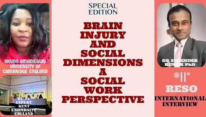 Special Edition Brain Injury and Social Dimensions A Social Work Perspective