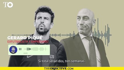 Rubiales: “Geri, se me ha  ocurrido que tú (Piqué) y Leo (Messi) le mandéis una camiseta a Ceferin…"