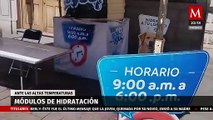 Instalan puntos de hidratación en Durango para combatir la ola de calor