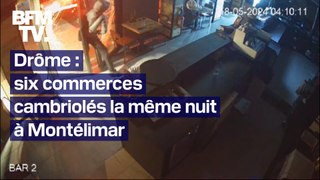Six cambriolages de commerces ont eu lieu la même nuit à Montélimar, dans la Drôme