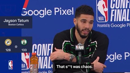 That s*** was chaos - Tatum on Celtics' OT win