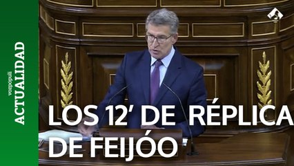 Los 12 minutos de Feijóo contra Sánchez que acabaron en ovación