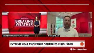 Extreme heat as cleanup continues in Houston