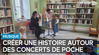 Une heure pour créer une histoire autour des Concerts de poche à Gyé-sur-Seine