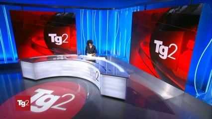 sigla finale Tg2 con scritta su intelligenza artificiale - 2024