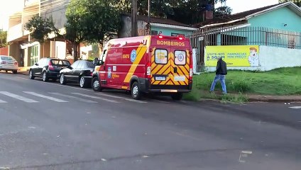 Motociclista de 19 anos fica ferida após queda no Bairro Periolo em Cascavel
