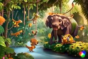 Jungle Adventures | kids cartoon | fun and entertainment | rhyming song for children | babies poem