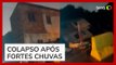 Vídeo mostra o momento em que casa desaba na Bahia