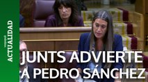 Advertencia de Junts a Sánchez: 